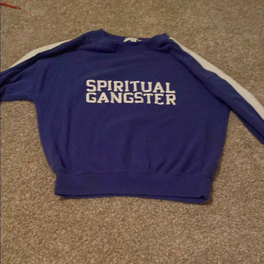 Spiritual Gangster Blue Crewneck Sweater